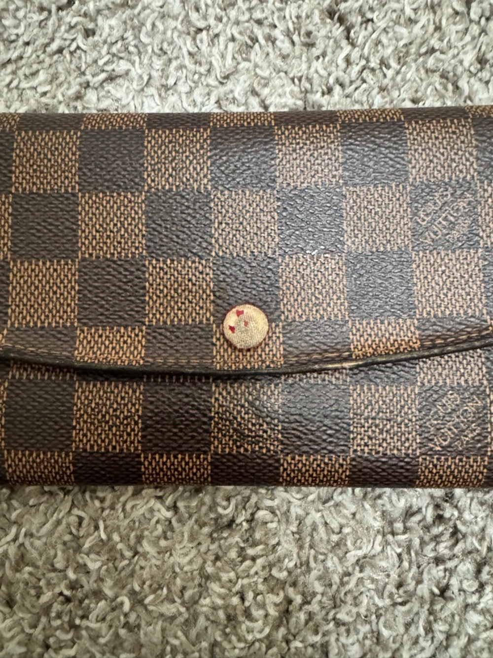 Authentic Louis Vuitton Emilie Wallet Damier Ebene - Picture 2 of 10